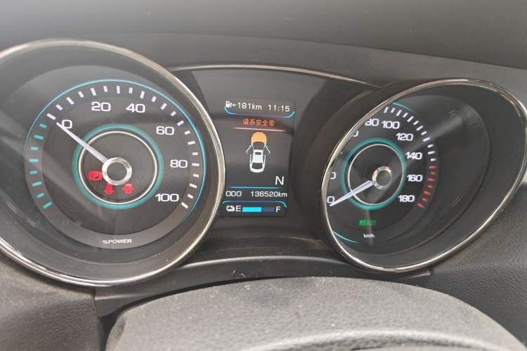 Used BAIC New Energy EU  Odometer Close Up