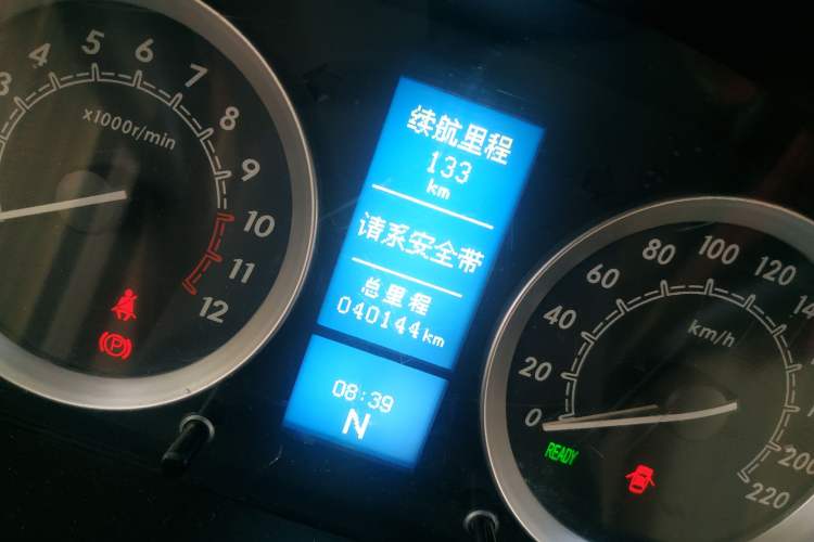Used BAIC New Energy EV 2014 E150EV Tech Edition Odometer Close Up