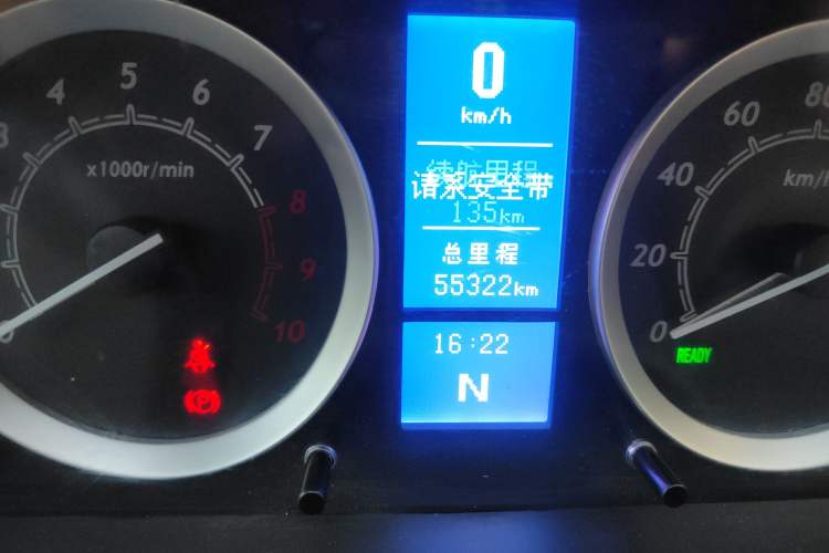 Used BAIC New Energy EV 2016 E150EV Classic Edition Odometer Close Up