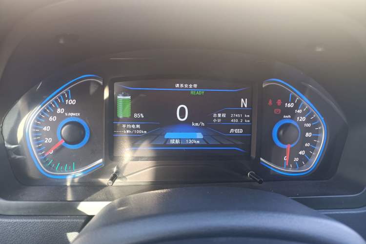 Used BAIC New Energy EV 2016 EV160 Light Edition Odometer Close Up