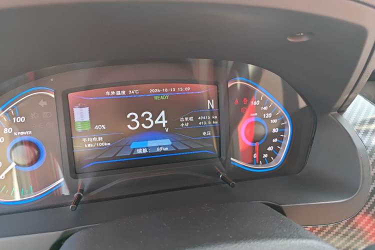 Used BAIC New Energy EX 2016 EX200 Active Edition Odometer Close Up