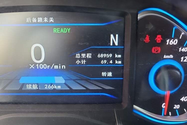 Used BAIC New Energy EX 2018 EX360 New Style Edition Odometer Close Up
