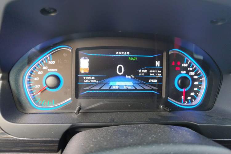 Used BAIC New Energy EX 2018 EX360 New Style Edition Odometer Close Up