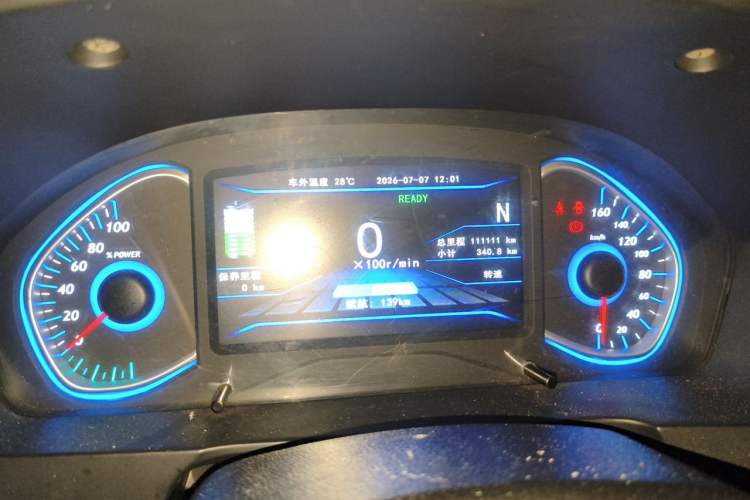 Used BAIC New Energy EX 2018 EX360 New Style Edition Odometer Close Up