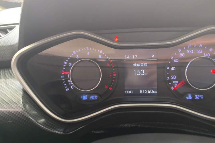 Used BAIC Off-Road BJ20 2016 1.5T CVT Elite Model Odometer Close Up