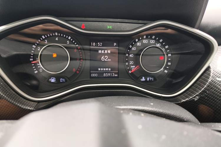 Used BAIC Off-Road BJ20 2016 1.5T CVT Luxury Model Odometer Close Up