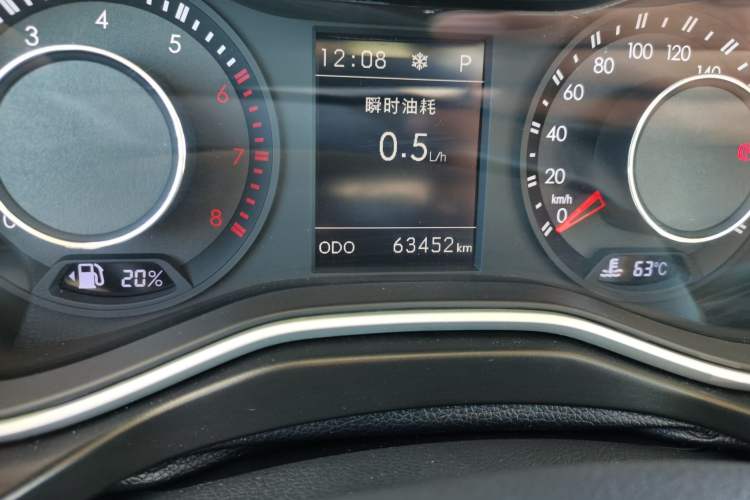 Used BAIC Off-Road BJ20 2016 1.5T CVT Luxury Model Odometer Close Up