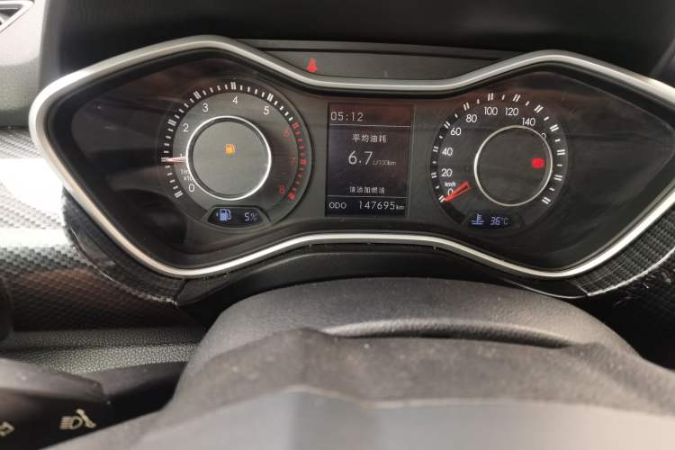 Used BAIC Off-Road BJ20 2016 1.5T Manual Luxury Model Odometer Close Up