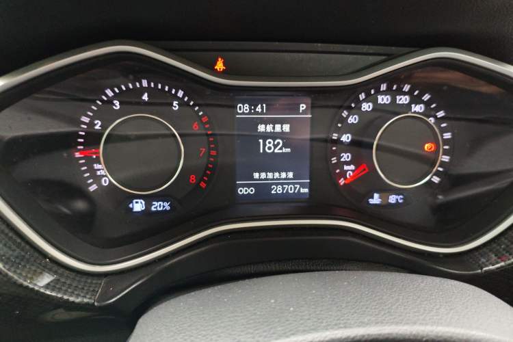 Used BAIC Off-Road BJ20 2016 1.5T CVT Luxury Model Odometer Close Up