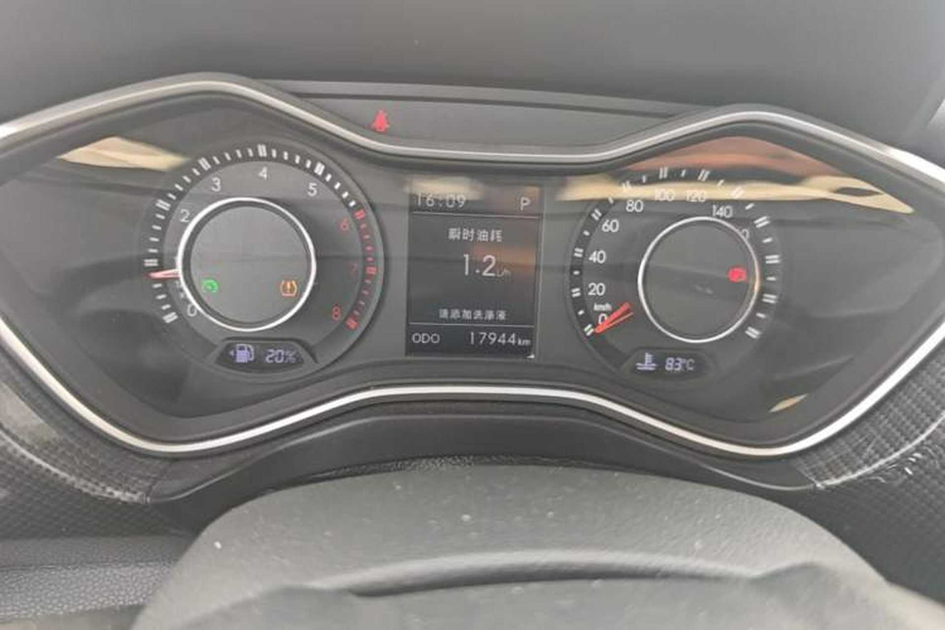Used BAIC Off-Road BJ20 2016 1.5T CVT Prestige Edition Odometer Close Up