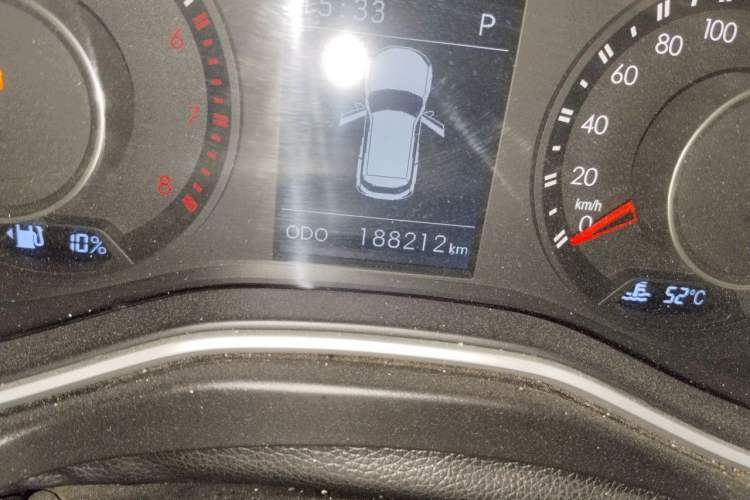 Used BAIC Off-Road BJ20 2016 1.5T CVT Luxury Model Odometer Close Up