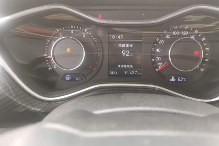 Used BAIC Off-Road BJ20 2016 1.5T Manual Luxury Model Odometer Close Up