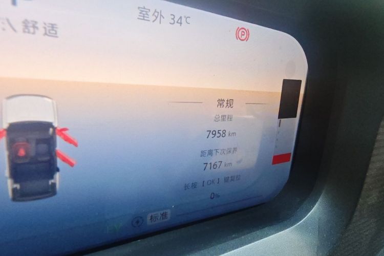 Used BAIC Off-Road BJ30 2024 1.5T Magic Electric Drive Advanced Version Odometer Close Up