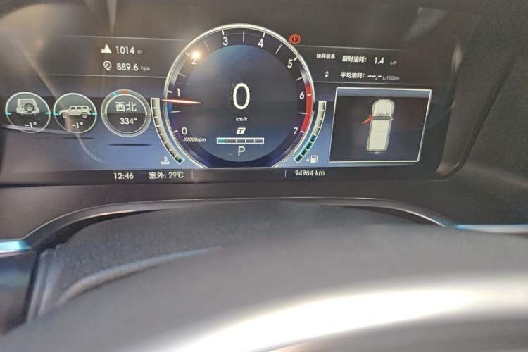 Used BAIC Off-Road BJ40 2018 PLUS 2.3T Automatic Four-Wheel Drive Premium Edition China V Odometer Close Up