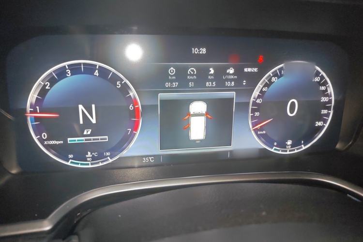Used BAIC Off-Road BJ40 2019 2.0T Automatic Four-Wheel Drive Urban Hunter Edition Premium Model China V Emission Standard Instrument Cluster
