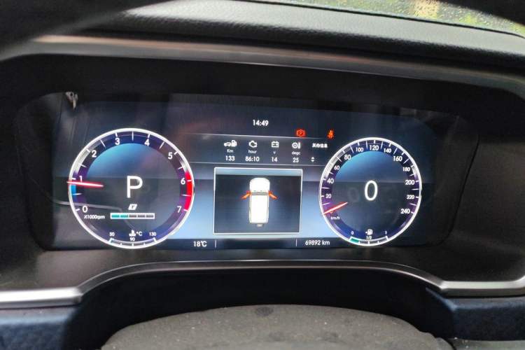 Used BAIC Off-Road BJ40 2019 2.0T Automatic Four-Wheel Drive Urban Hunter Edition Premium Model China V Emission Standard Instrument Cluster