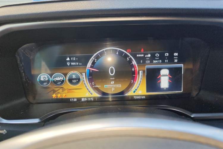 Used BAIC Off-Road BJ40 2019 2.3T Automatic Four-Wheel Drive Ring the Tower Champion Edition China VI Instrument Cluster