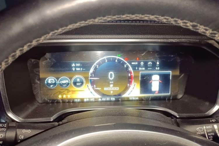 Used BAIC Off-Road BJ40 2019 2.3T Automatic Four-Wheel Drive Ring the Tower Champion Edition China VI Instrument Cluster