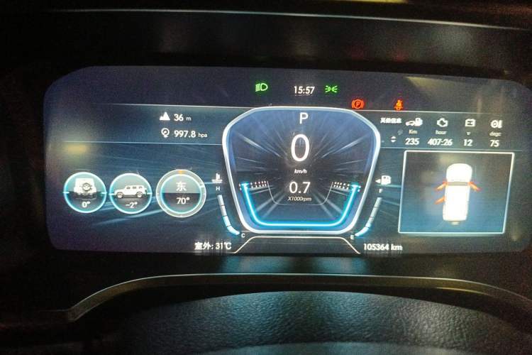 Used BAIC Off-Road BJ40 2019 2.3T Automatic Four-Wheel Drive Ring the Tower Champion Edition China VI Instrument Cluster