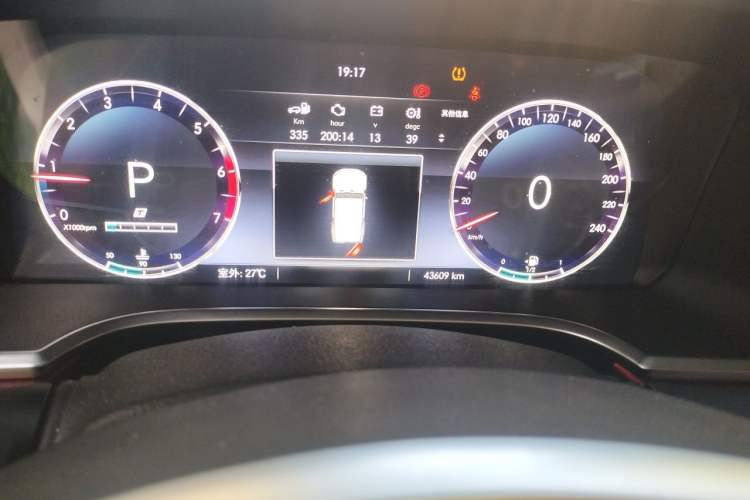 Used BAIC Off-Road BJ40 2019 2.3T Automatic Four-Wheel Drive Ring the Tower Champion Edition China VI Odometer Close Up