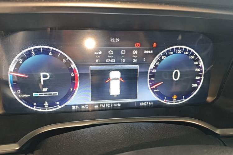 Used BAIC Off-Road BJ40 2019 PLUS 2.3T Automatic Four-Wheel Drive Flagship Edition China VI Emission Standard Instrument Cluster
