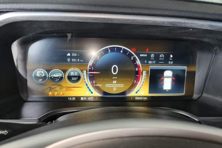 Used BAIC Off-Road BJ40 2019 2.3T Automatic Four-Wheel Drive Ring the Tower Champion Edition China VI Instrument Cluster