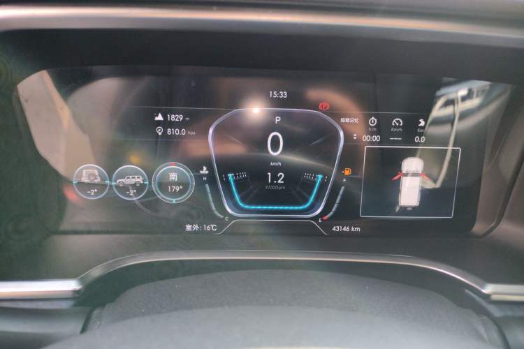Used BAIC Off-Road BJ40 2019 2.3T Automatic Four-Wheel Drive Ring the Tower Champion Edition China VI Instrument Cluster