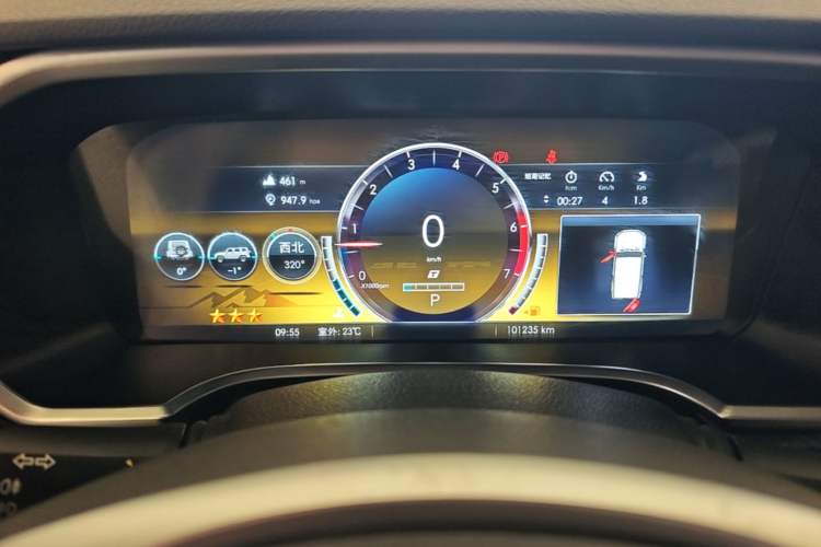 Used BAIC Off-Road BJ40 2019 2.3T Automatic Four-Wheel Drive Ring the Tower Champion Edition China VI Instrument Cluster