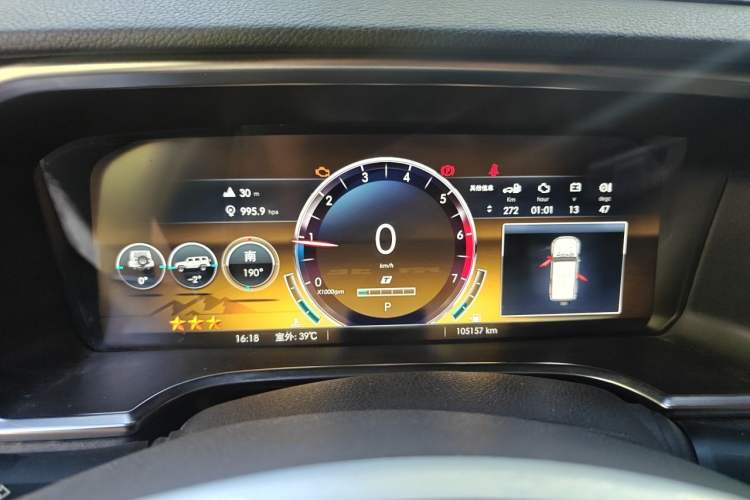 Used BAIC Off-Road BJ40 2019 2.3T Automatic Four-Wheel Drive Ring the Tower Champion Edition China VI Instrument Cluster