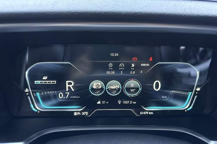 Used BAIC Off-Road BJ40 2019 2.3T Automatic Four-Wheel Drive Ring the Tower Champion Edition China VI Odometer Close Up