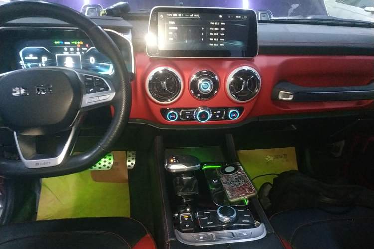 Used BAIC Off-Road BJ40 2020 2.0T Automatic Four-Wheel Drive Urban Hunter Edition Prestige Version Audio And AC Panel