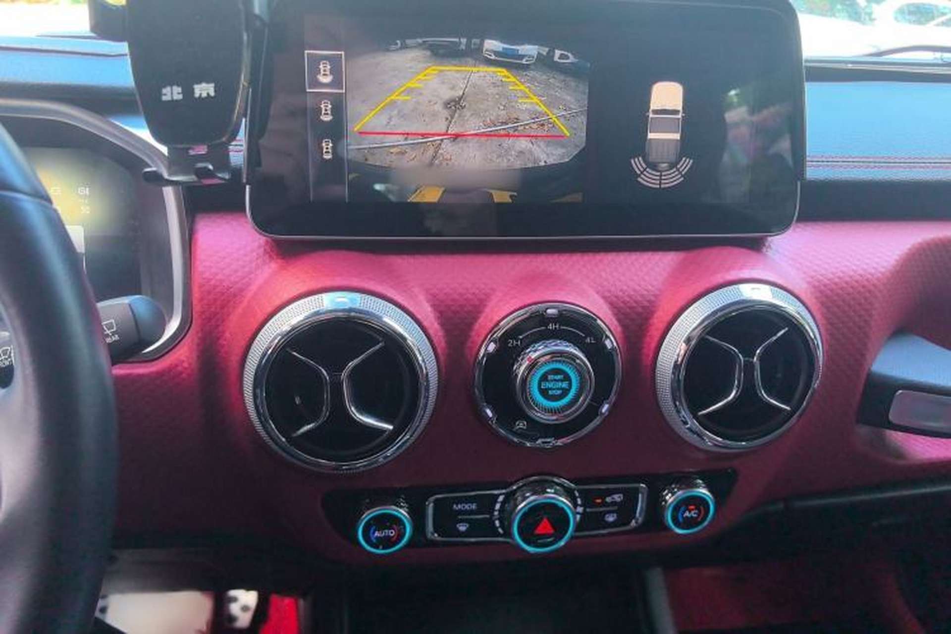Used BAIC Off-Road BJ40 2020 2.0T Automatic Four-Wheel Drive Urban Hunter Edition Chivalrous Type Audio And AC Panel
