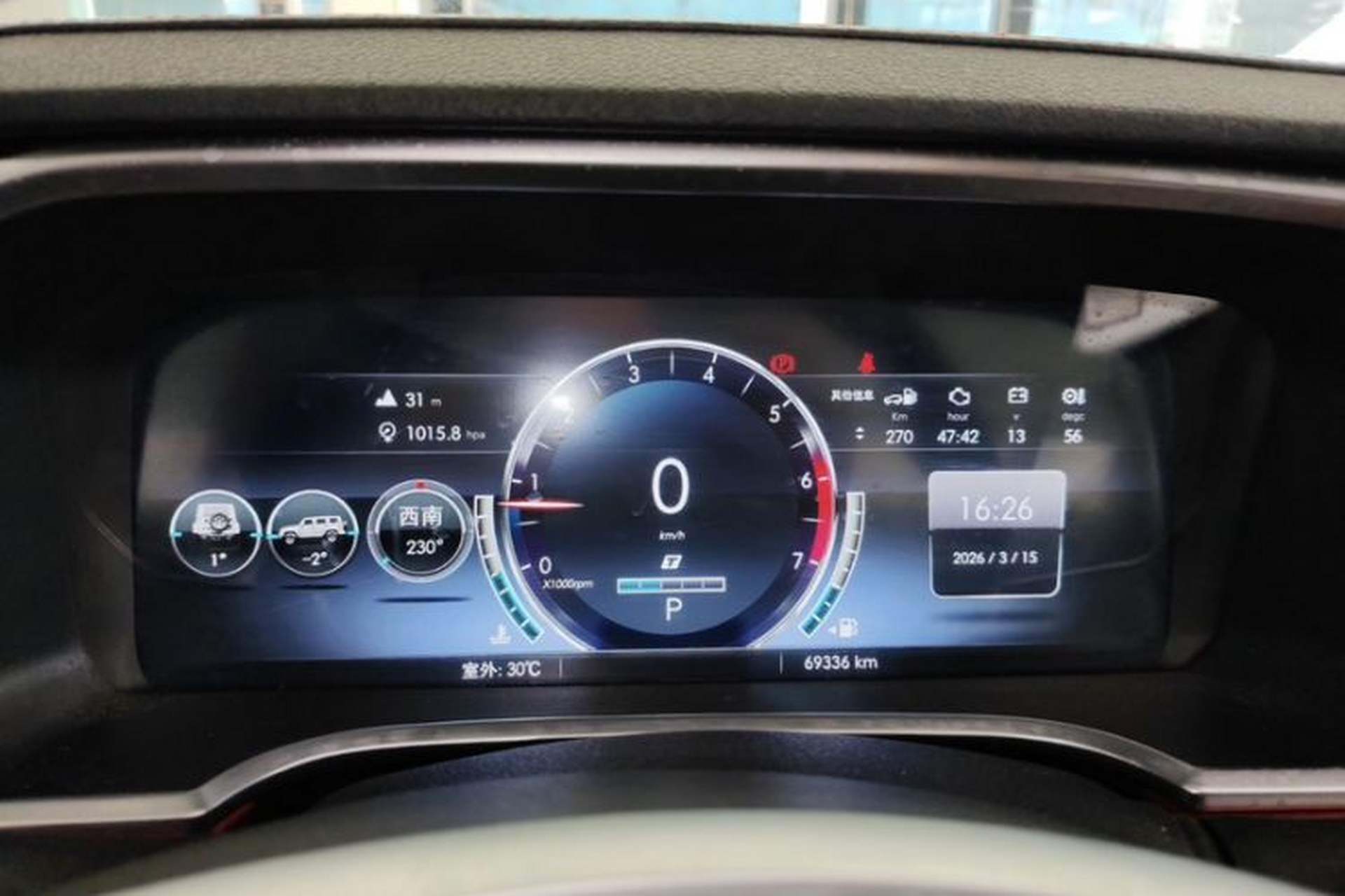 Used BAIC Off-Road BJ40 2020 2.0T Automatic Four-Wheel Drive Tribute Edition 2020 Xieke Version Odometer Close Up