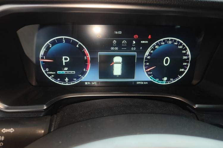 Used BAIC Off-Road BJ40 2021 2.0D Automatic Four-Wheel Drive Blade Hero Edition Adventurer Model (with Front and Rear Electronic Locks) Odometer Close Up