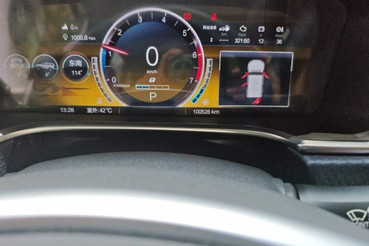 Used BAIC Off-Road BJ40 2021 2.0T Automatic Four-Wheel Drive Ring the Tower Champion Edition Odometer Close Up