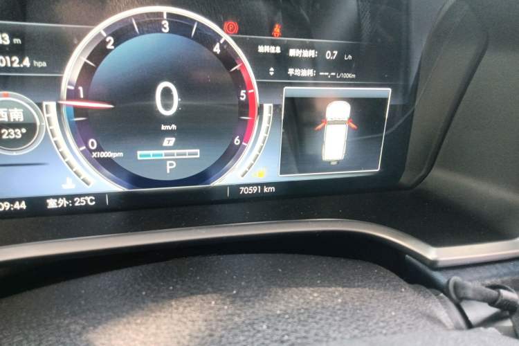 Used BAIC Off-Road BJ40 2021 2.0D Automatic Four-Wheel Drive Blade Hero Edition Adventurer Model (with Front and Rear Electronic Locks) Odometer Close Up