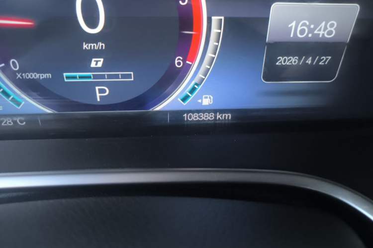 Used BAIC Off-Road BJ40 2022 2.0T Automatic Four-Wheel Drive Ring of the Tower Champion Edition Odometer Close Up