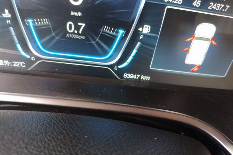 Used BAIC Off-Road BJ40 2022 2.0T Automatic Four-Wheel Drive Ring of the Tower Champion Edition Odometer Close Up