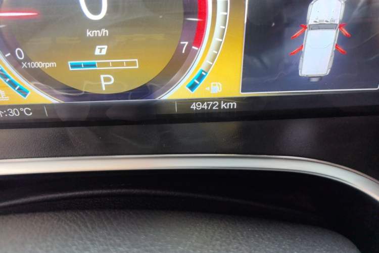 Used BAIC Off-Road BJ40 2022 2.0T Automatic Four-Wheel Drive Ring of the Tower Champion Edition Odometer Close Up