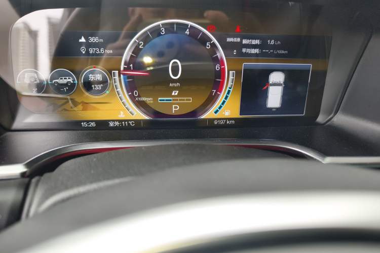 Used BAIC Off-Road BJ40 2022 2.0T Automatic Four-Wheel Drive Ring of the Tower Champion Edition Odometer Close Up
