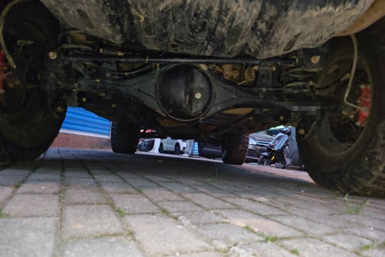 Used BAIC Off-Road BJ40 2022 2.0T Automatic Four-Wheel Drive Ring of the Tower Champion Edition Chassis Rear