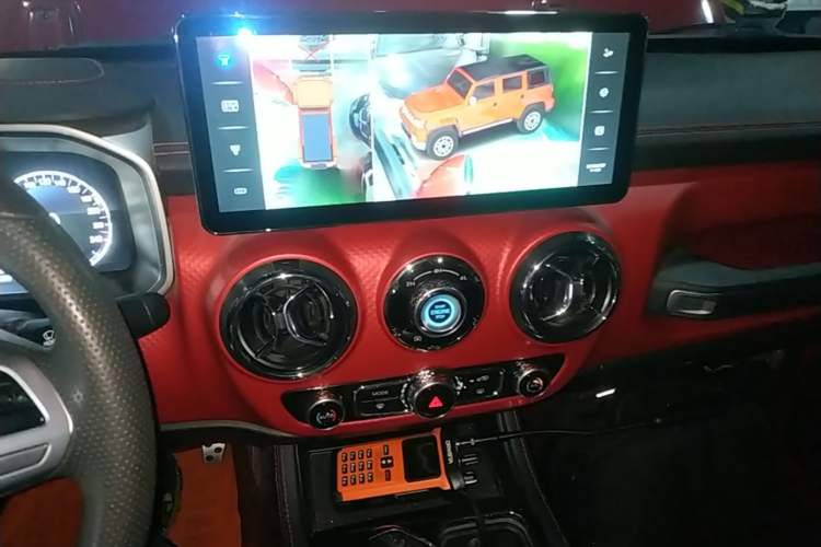 Used BAIC Off-Road BJ40 2022 2.0T Automatic Four-Wheel Drive Business Edition Audio And AC Panel