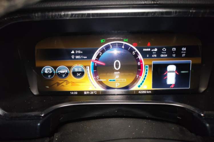 Used BAIC Off-Road BJ40 2022 2.0T Automatic Four-Wheel Drive Ring of the Tower Champion Edition Instrument Cluster