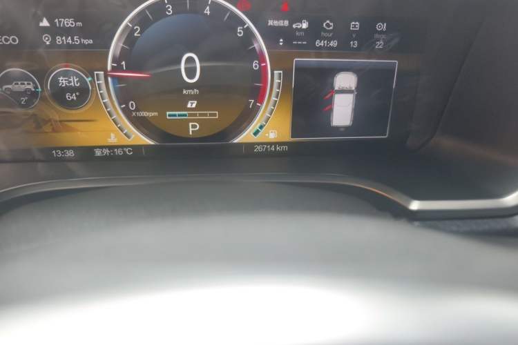 Used BAIC Off-Road BJ40 2022 2.0T Automatic Four-Wheel Drive Ring of the Tower Champion Edition Odometer Close Up
