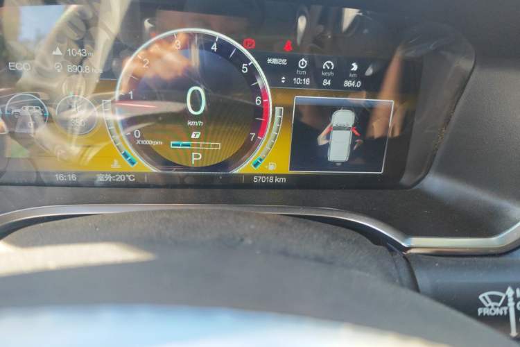 Used BAIC Off-Road BJ40 2022 2.0T Automatic Four-Wheel Drive Ring of the Tower Champion Edition Odometer Close Up