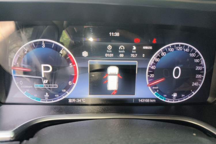 Used BAIC Off-Road BJ40 2023 2.0D Automatic Four-Wheel Drive Blade Hero Edition Adventurer Type Instrument Cluster