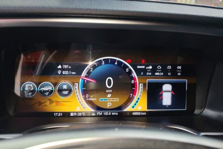 Used BAIC Off-Road BJ40 2023 2.0T Automatic Four-Wheel Drive Ring of the Tower Champion Edition Instrument Cluster