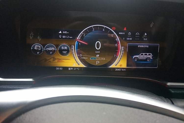 Used BAIC Off-Road BJ40 2023 2.0T Automatic Four-Wheel Drive Ring of the Tower Champion Edition Instrument Cluster