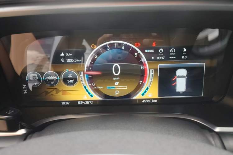 Used BAIC Off-Road BJ40 2023 2.0T Automatic Four-Wheel Drive Ring of the Tower Champion Edition Instrument Cluster