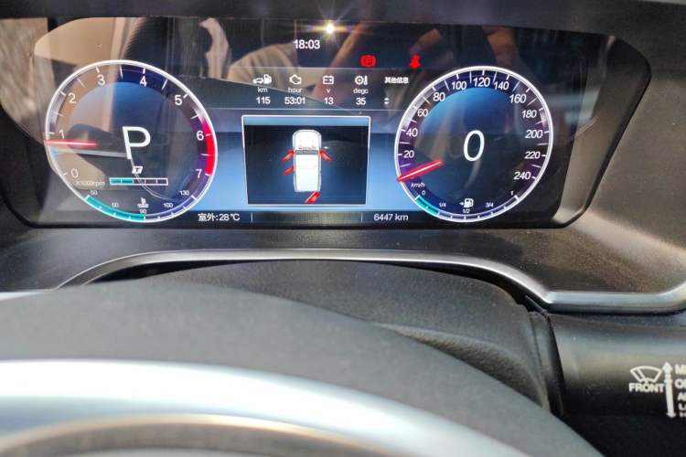 Used BAIC Off-Road BJ40 2023 2.0T Automatic Four-Wheel Drive Ring of the Tower Champion Edition Odometer Close Up
